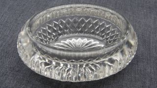 1880 English Registry Glass Diamond Master Open Salt