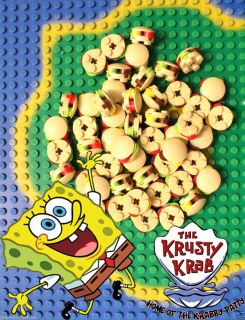 Lego Spongebob Squarepants Lot 50 Krabby Patty Pattie Minifig Food