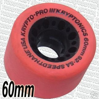 Kryptonics Pro III 60mm 92 5A 80s Skateboard Wheels Pnk