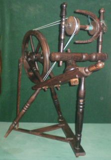 Very Early Kurtz Spinning Wheel Complete and Functional