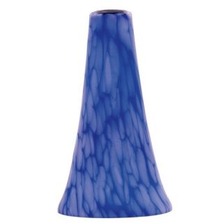 George Kovacs Flare Shaped Shade in Blue Cloud Glass 2911