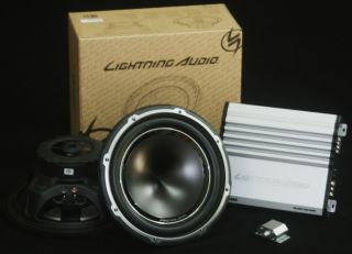 Lightning Audio SET   1 LA 1000MD (AMP) w/ 2 LA S412 (SUBWOOFERS)