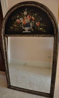 LaBarge Antique Looking Hand Painted Mirror   # 2026 Made in Italy