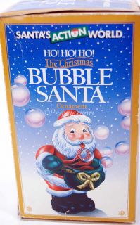 Kurt s Adler Bubble Blowing Santa Claus Electric Ornament in Box