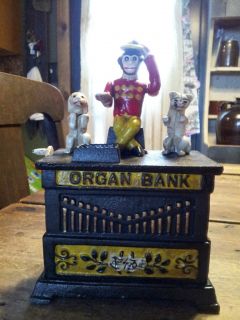 Kyser and Rex Organ Cast Iron Bank