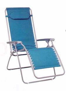 Lafuma Recliner Chair RT Blue Padded Reclining Chair