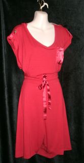 Lane Bryant Womens Plus 26 28 Red Coolot Dress $49