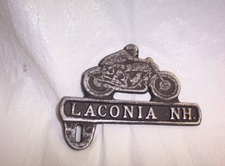 Laconia NH Flat Track Motorcycle License Plate Topper