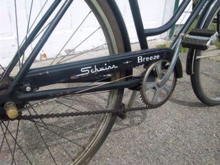 Schwinn Breeze Vintage Ladies 3 Speed Bicycle Rare Black 1969 Model