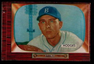 1955 Bowman Baseball 158 Gil Hodges Brooklyn Dodgers