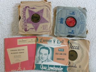 Collector Records Lot of 14 Al Jolson Guy Lombardo Ernest Tubb and