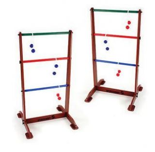 Deluxe Wooden Ladderball party family game outdoors base 6 golf bolos
