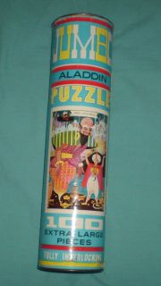 Vintage 70s Aladdin & His Lamp Jigsaw Puzzle 100 Piece 16X24 Complete