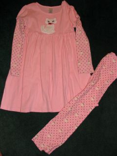 Gymboree Homecoming Kitty Dress and Leggings Size 7