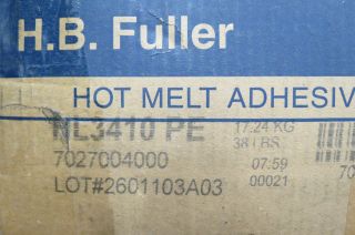 HB Fuller Hot Melt Adhesive HL3410 PE 38 lbs –Bourg Horizon Duplo