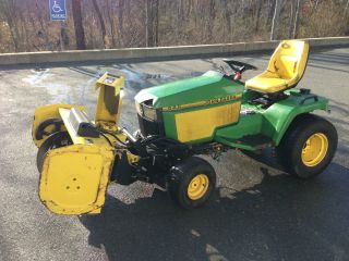 John Deere 445 Tractor Lawn Landscape Snow Blower Mower Deck Plow 425