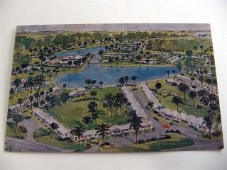 Aerial View East Lake Wales Florida Nalcrest Postcard