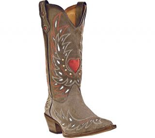 Laredo Womens Western Cowboy Boots Gray Goat Heart Shaft 52117 Size 6