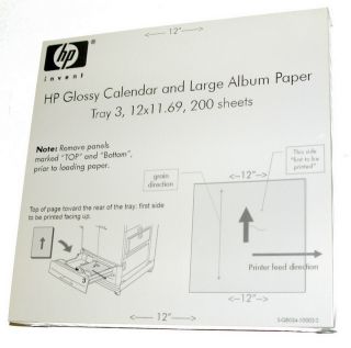 HP Glossy Calendar Large Album Paper 200 Sheets