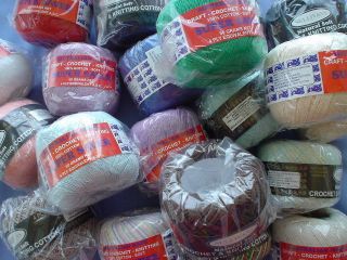 Large Range of Colours of 4 Ply Crochet or Knitting Cotton