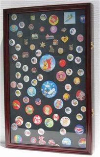 Large Shadow Box for Lapel Pins and Brooches Display Cabinet Frame