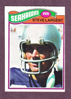 1977 Topps FB 177 Steve Largent RC Seahawks EX MT
