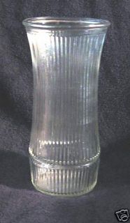 Hoosier Glass 4089 B Large Clear Ribbed Vase
