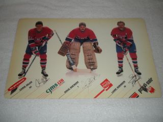 Montreal Canadiens 5 Place Mats Lot Larry Robinson