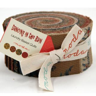 The Rain Jelly Roll by Laundry Basket Quilts for Moda Fabrics