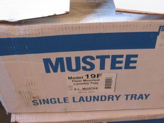 Brand New Mustee Sons 19F Utility Laundry Garage Sink with Legs