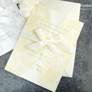  Butter Cream Jacket Laura Ashley Wedding Invitation Kit DIY 50 pack