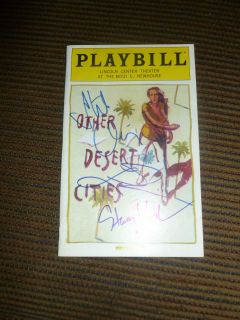  Cities Signed Playbill Off Broadway Stockard Channing Linda Lavin