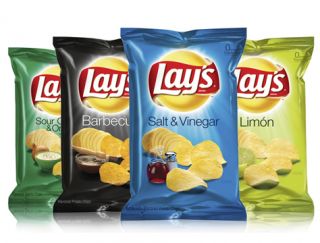 packs Lays Potato Chips various flavor 80g each bag