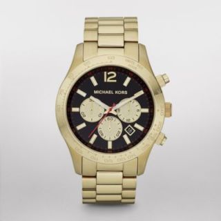 New Michael Kors MK8246 Layton Gold Tone Chronograph Watch