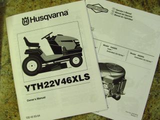 YTH22V46XLS Riding Lawn Mower Tractor Owners Parts Manual