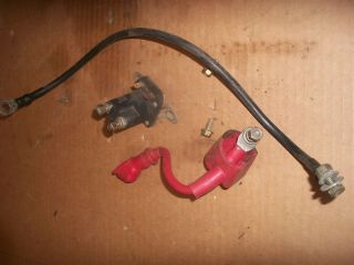Troy Bilt Lawn Mower LTX 16 Model 13037 Battery Cables and Solenoid
