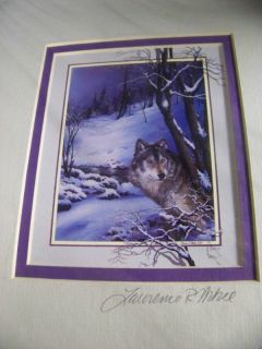 1995 Wolf Print by Lawrence R McKee