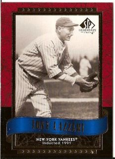 2003 SP Legendary Cuts Tony Lazzeri Card