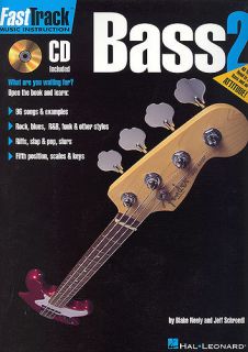 Learn How to Play Electric Bass Guitar FastTrack Book CD Bass Guitar