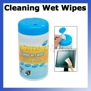 Monitor LCD TV Screen Cleaning Clean Wet Wipes 88 Pcs