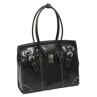 McKlein Leclaire Ladies 15 4 Leather Laptop Tote Bag w Series Black