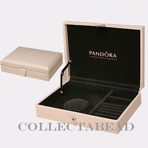 Authentic Pandora Genuine Leather Light Pink Jewelry Box