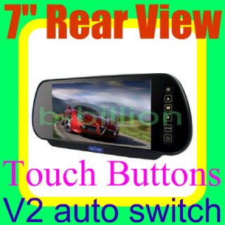  Reverse 2 Video RCA AV Color Display Rear View TFT LCD Monitor CA