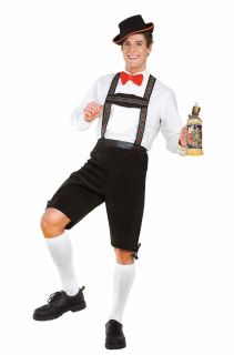 Yodler Oktoberfest German Lederhosen Bavarian Mens Costume Std