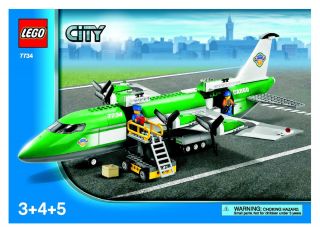 Lego City Town Cargo 7734 Cargo Plane Instructions Only