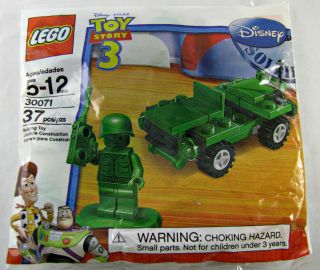 Lego Toy Story 3 Green Army Man Jeep Polybag Set 30071