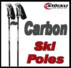 Stockli Leki Carbon Ski Poles Black 125cm New