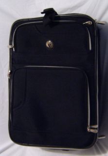 Leisure 21 Black Carry on Upright Rolling Wheeled Luggage Suitcase