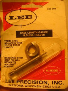 Lee 308 Winchester Case Length Gauge and Shell Holder