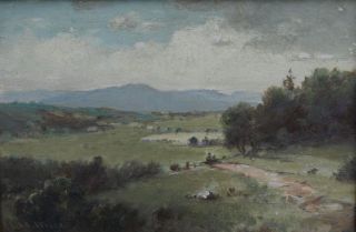 Lemuel Manyard Wiles 1826 1905 American Hudson River School Landscape